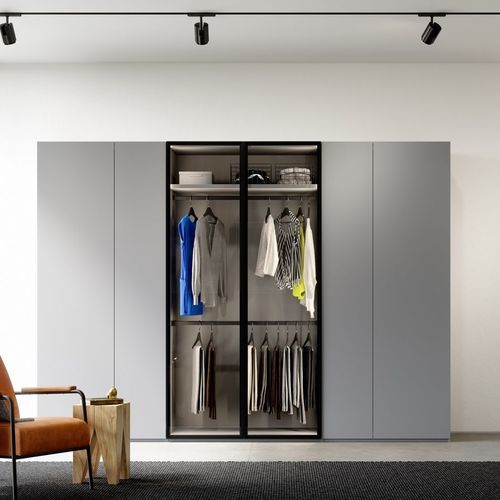 Armoire contemporaine - ALEA  - Kettnaker GmbH & Co. KG Möbel-Manufaktur - en bois laqué / en verre / en aluminium