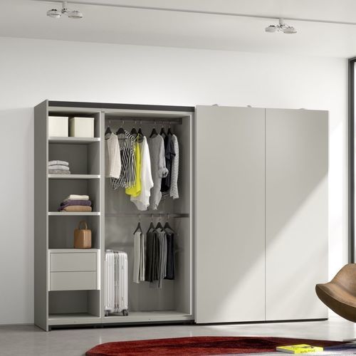 Armoire contemporaine - FLAT - Kettnaker GmbH & Co. KG Möbel-Manufaktur - en bois laqué / en verre laqué / en aluminium