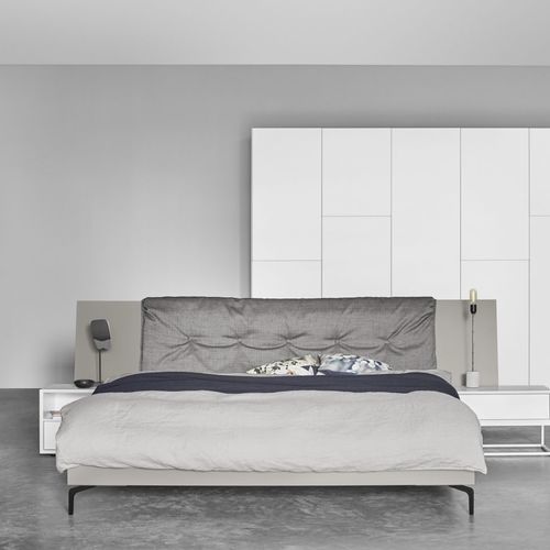Lit double - B3 - Kettnaker GmbH & Co. KG Möbel-Manufaktur - contemporain / tapissé / avec tête de lit