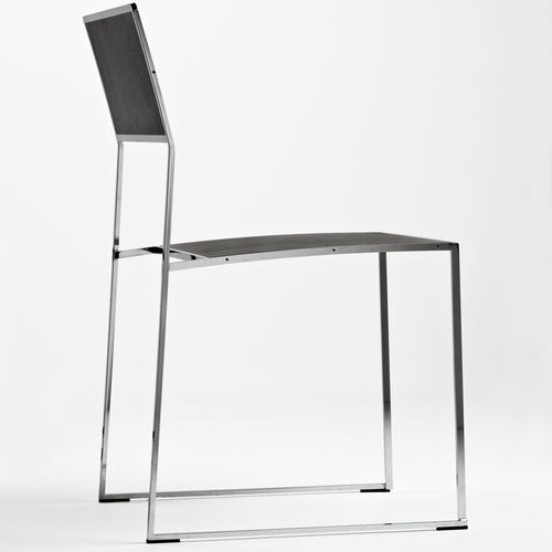 Chaise de conférence contemporaine - KILA - Mobel - d'intérieur / en contreplaqué / avec piètement en acier