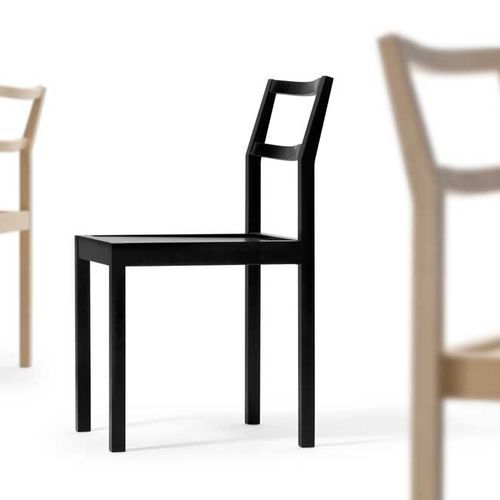 Chaise de restaurant design scandinave - NIPO - Mobel - d'intérieur / en bois / avec piètement en bois