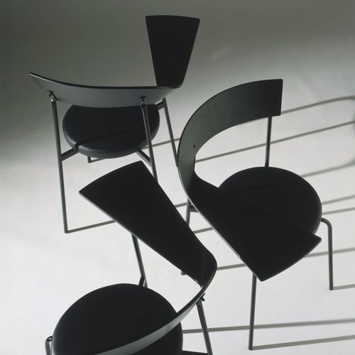 Chaise de conférence contemporaine - VISA - Mobel - d'intérieur / en cuir / avec piètement en métal