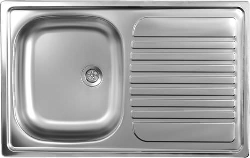 Évier 1 bac - CLASSIC: EC173 - Kromevye Sanayi Ve Ticaret A.S. - avec égouttoir / en inox / encastrable