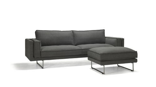Canapé contemporain - ALTERO - Ire Möbel AB - en tissu / avec repose-pieds / anthracite