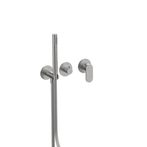 Set de baignoire en acier inoxydable - 79559V2 - F.lli Frattini - encastrable / contemporain / 2 voies