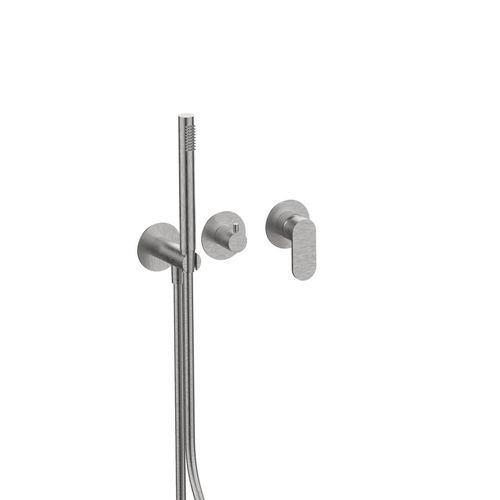 Set de baignoire en acier inoxydable - 79559V3 - F.lli Frattini - encastrable / contemporain / trois voies