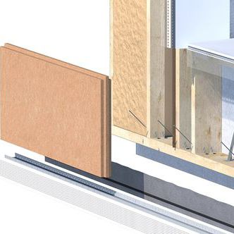 Système de façade en fibre de bois - DURIO® - GUTEX