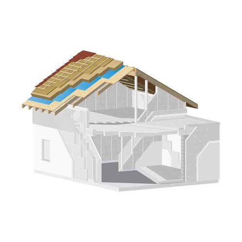 Système de toiture avec panneau isolant - GUTEX