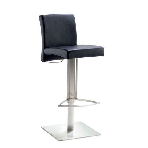 Chaise de bar contemporaine - PURE SUNNY: 1234 - Mayer Sitzmöbel GmbH & Co. KG - en acier inoxydable / tapissée / piètement central