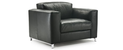 Fauteuil contemporain - PASSION - Molinari Design Srl. - en cuir