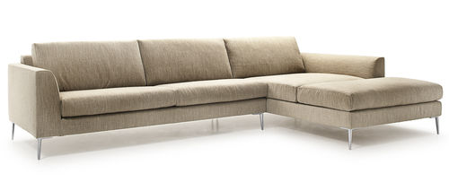 Canapé d'angle - SWEET - Molinari Design Srl. - contemporain / en tissu / beige