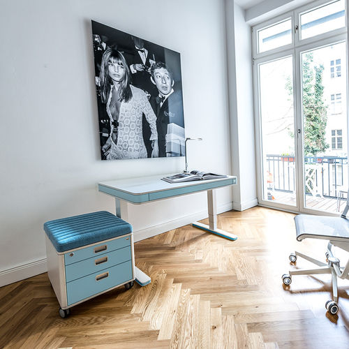 Bureau sur pied - T7 - moll Funktionsmöbel GmbH - contemporain / en métal / droit