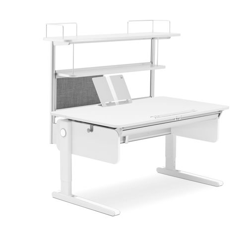 Bureau contemporain - CHAMPION – FLEX DECK - moll Funktionsmöbel GmbH - en métal / avec étagère / cantilever