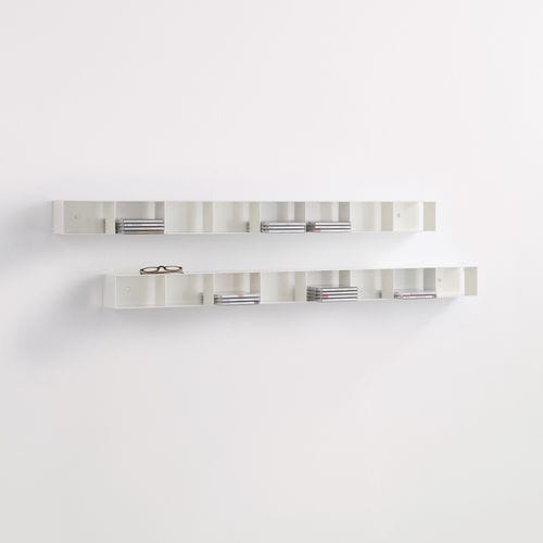 Étagère murale - LUFT - MOX AG - contemporaine / en tôle d'acier / blanche