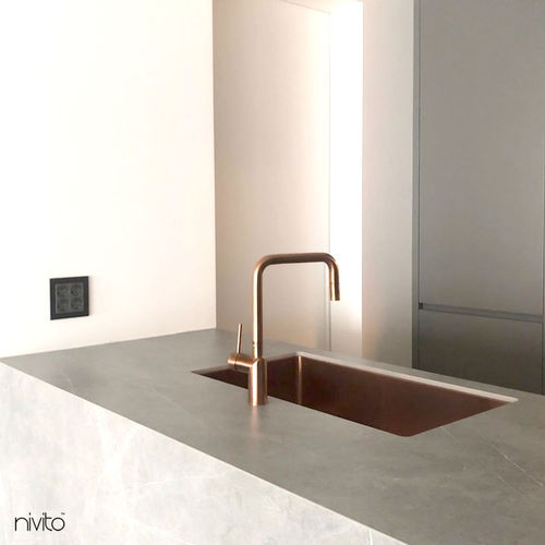 Mitigeur à poser - RH-350 - nivito - en acier inoxydable / de cuisine / 1 trou