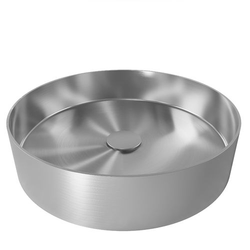 Vasque à poser - ED-380 - nivito - en acier inox / ronde / sans trou