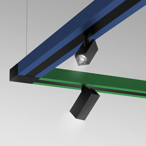 Éclairage sur rail à LED - KATÀ MÉTRON - Artemide - linéaire / cylindrique / en métal