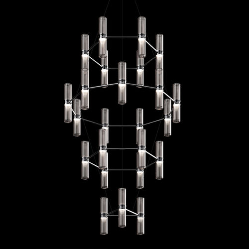 Lustre contemporain - ZEPHYR - Artemide - en verre soufflé / professionnel / géométrique