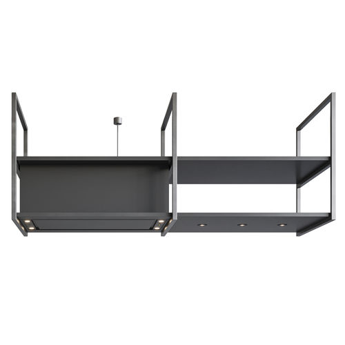 Hotte îlot - Pureline Frame - NOVY N.V. - à recyclage / avec éclairage intégré / à charbon actif