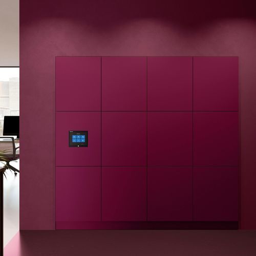 Casier de rangement en acier - 006 - BISLEY - RFID / professionnel / pour établissement public