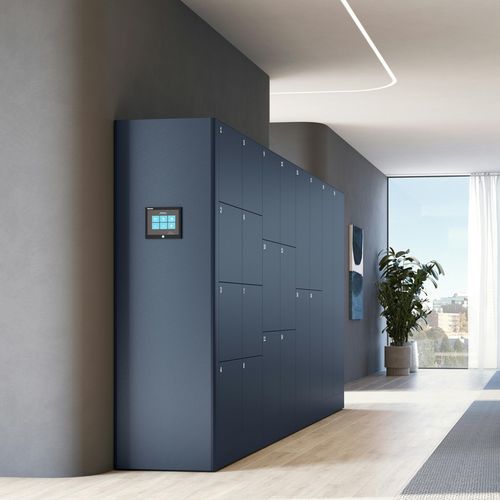 Casier de rangement en acier - DECO - BISLEY - RFID / professionnel / pour établissement public