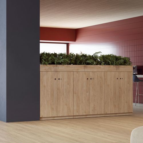 Système de rangement sur pied - PREN - BISLEY - contemporain / en bois / stratifié