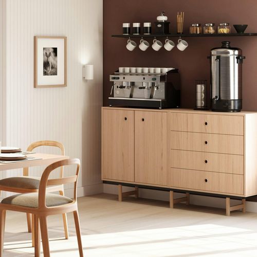 Système de rangement sur pied - BRIDGE - BISLEY - contemporain / en bois / en tissu