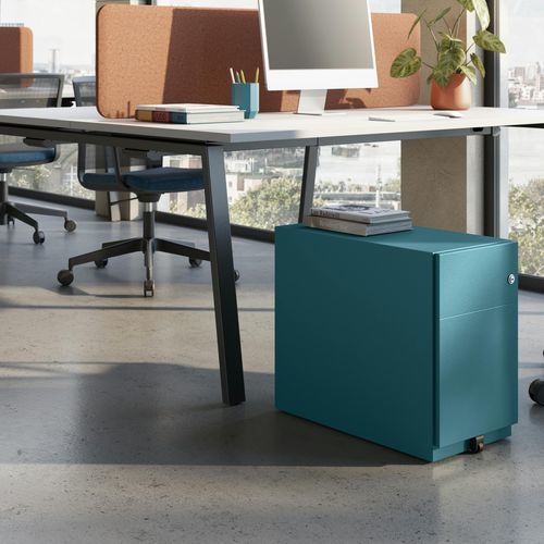 Caisson de bureau en acier - NOTE - BISLEY - à 2 tiroirs / à 3 tiroirs / mobile
