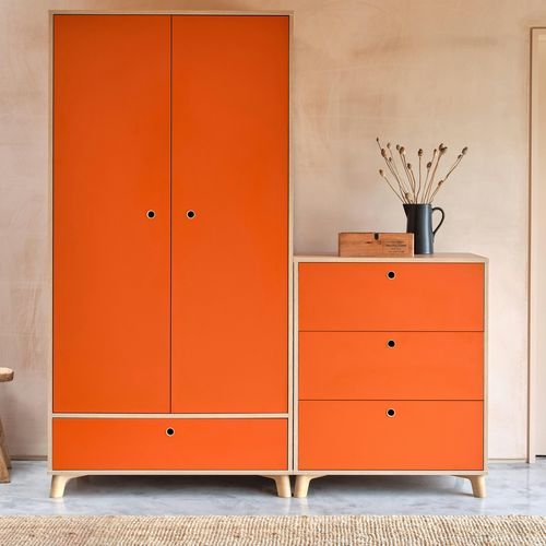 Meuble de rangement sur pied - ROWAN - BISLEY - contemporain / en bois / en acier