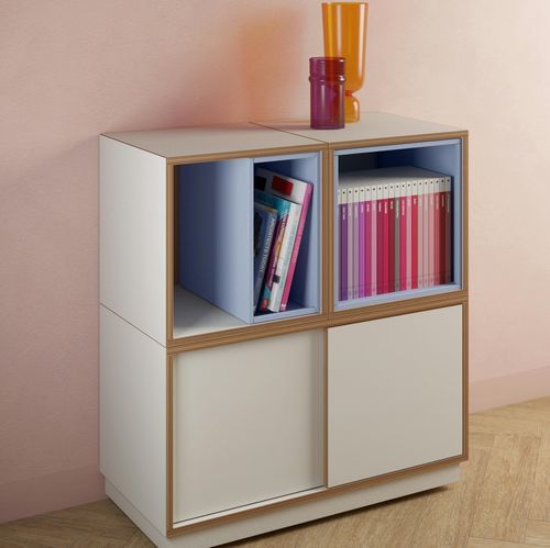 Meuble de rangement de sol - BOB series - BISLEY - contemporain / pour bureau / orange