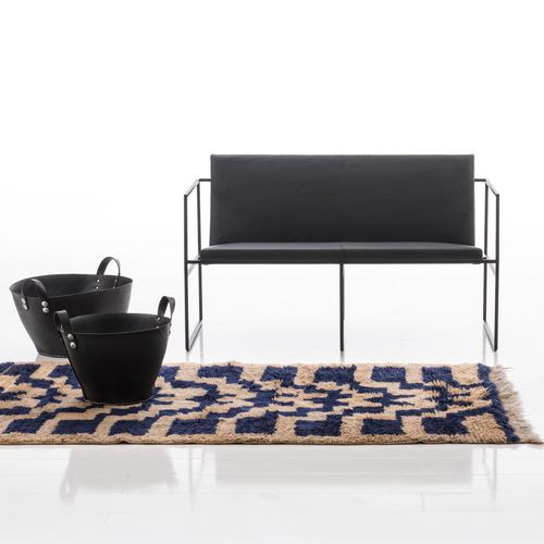 Banquette contemporaine - grace - bruehl - en tissu / en cuir / avec dossier