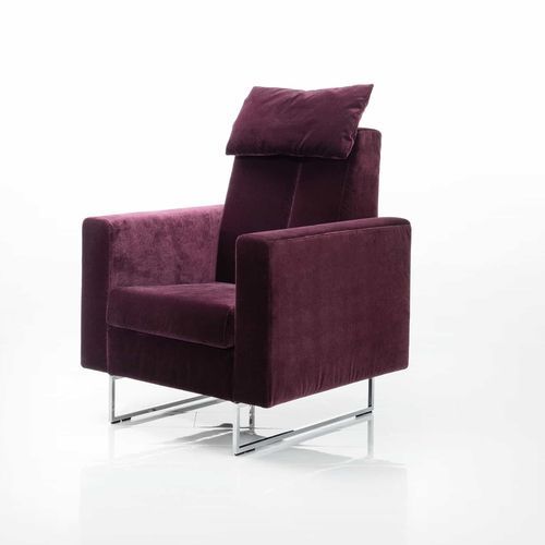 Fauteuil contemporain - embrace - bruehl - en tissu / en cuir / en bois massif