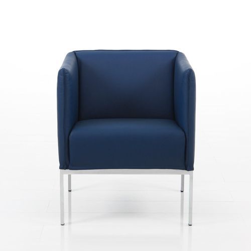 Fauteuil contemporain - randolph - bruehl - en tissu / en cuir / en chrome