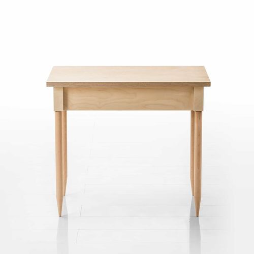 Console contemporaine - alva - bruehl - en bois laqué brillant / en bouleau / avec piètement en bois laqué brillant