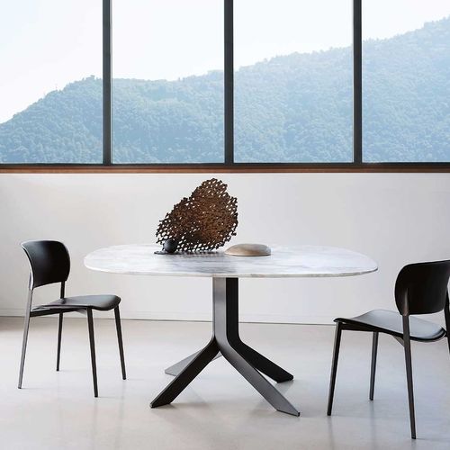 Table contemporaine - IBLEA - DESALTO spa - en verre / en céramique / en marbre