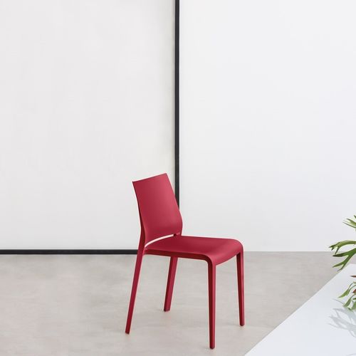 Chaise contemporaine - LISBONA + RIGA - DESALTO spa - d'extérieur / d'intérieur / en cuir