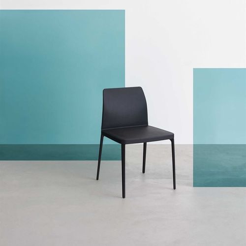 Chaise contemporaine - NARA - DESALTO spa - d'intérieur / en tissu / en cuir