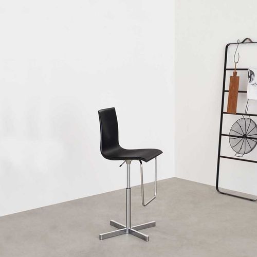 Chaise de bar contemporaine - WOK - DESALTO spa - d'extérieur / d'intérieur / en cuir