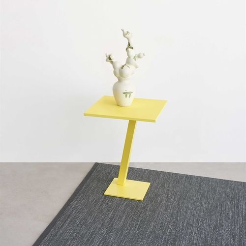 Table d'appoint contemporaine - ELEMENT - DESALTO spa - en MDF laqué / en métal / avec piètement en acier