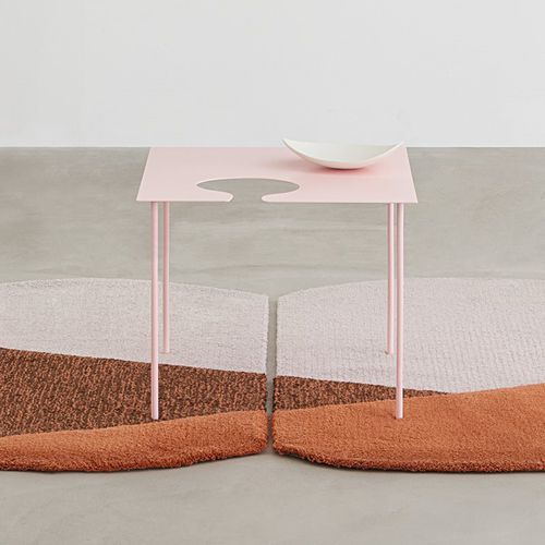 Table d'appoint contemporaine - SOFTER THAN STEEL - DESALTO spa - en métal / avec piètement en acier laqué / rectangulaire