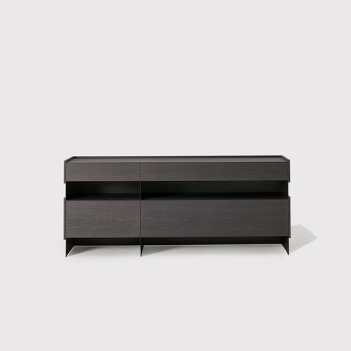 Buffet contemporain - STAC - DESALTO spa - en bois / en fer / en tôle