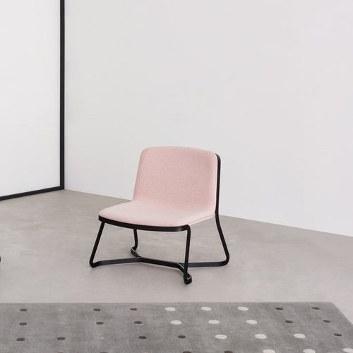 Chauffeuse contemporaine - PATH - DESALTO spa - en tissu / en cuir / en acier laqué