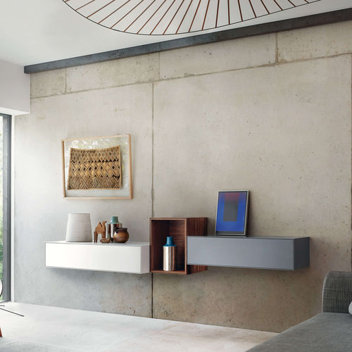 Ensemble mural de salon contemporain - NEX BOX - Piure GmbH - en bois laqué