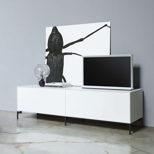 Meuble TV contemporain - NEX PUR BOX - Piure GmbH - en bois laqué / blanc