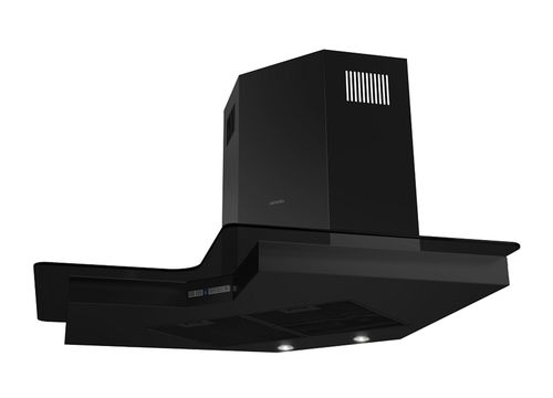 Hotte d'angle - CCB100.900 - Plasform Plastik ve Metal End AS - avec éclairage intégré / noire