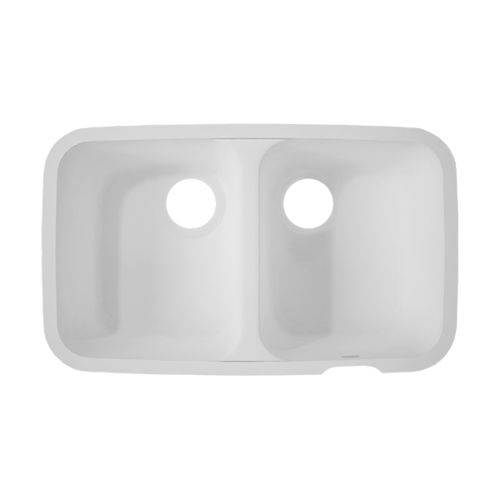 Évier 2 bacs - Smooth - CORIAN - sans égouttoir / en Corian® / encastrable