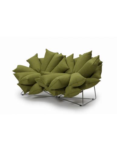 Canapé design original - HANABI - Vivero - vert / en acier / 2 places