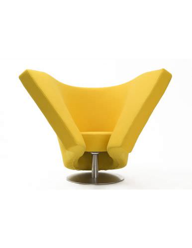Fauteuil design original - SOFT - Vivero - en acier inoxydable / jaune / rouge