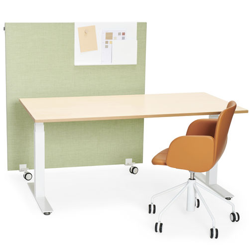 Bureau contemporain - PINTA EQB - Martela - en bois / en acier laqué / à hauteur réglable