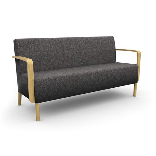 Canapé contemporain - PLUS+ - Martela - en tissu / avec accoudoirs / à coussins